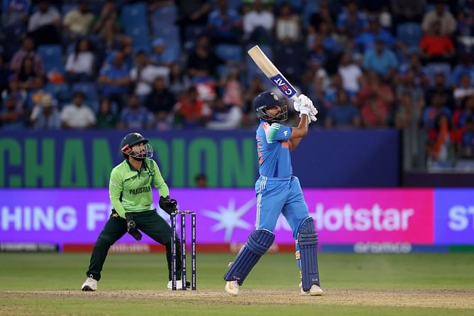 Shreyas Iyer hits a 102-meter six during IND vs PAK ICC Champions Trophy 2025 clash [Watch]