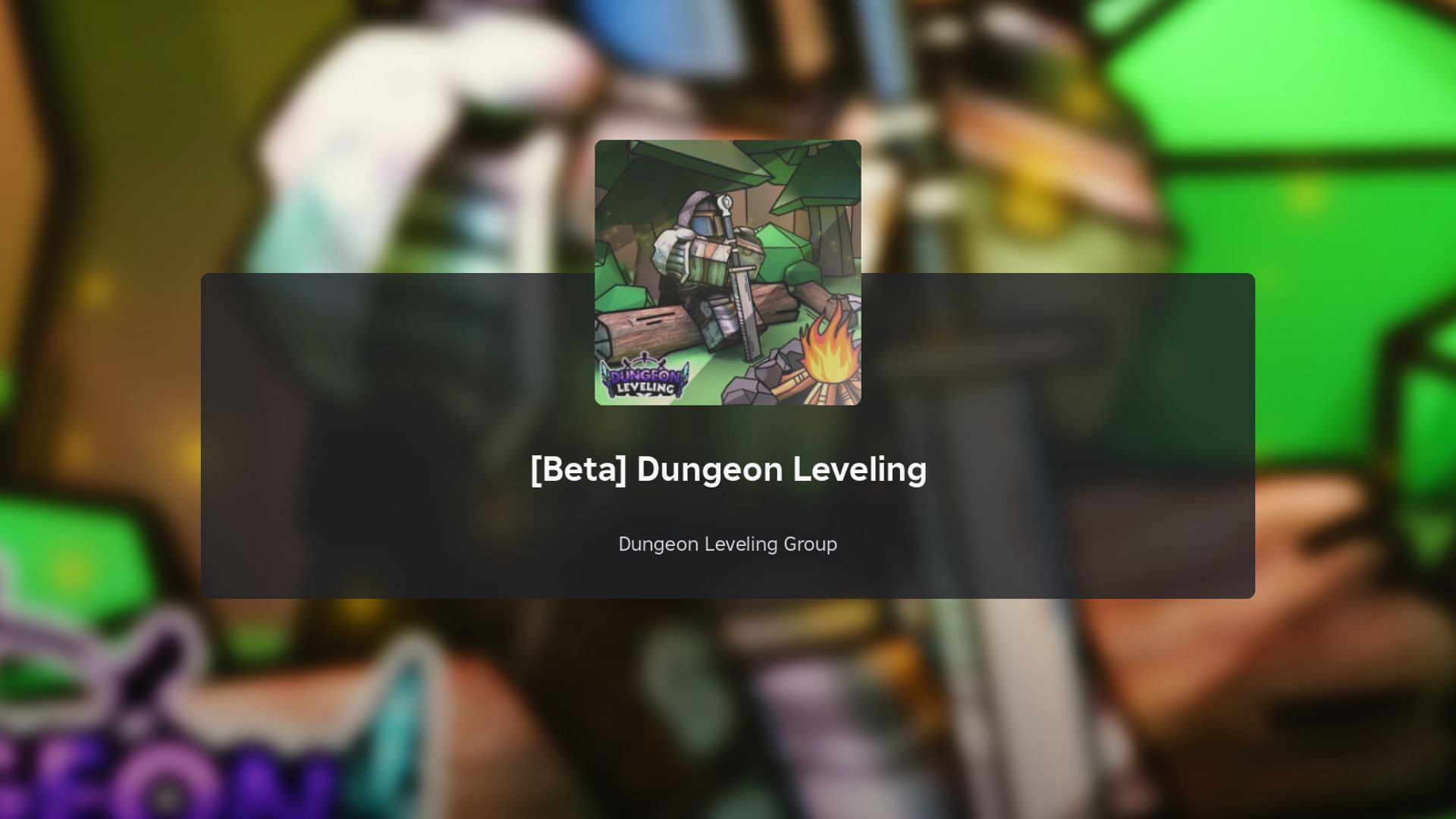 Dungeon Leveling