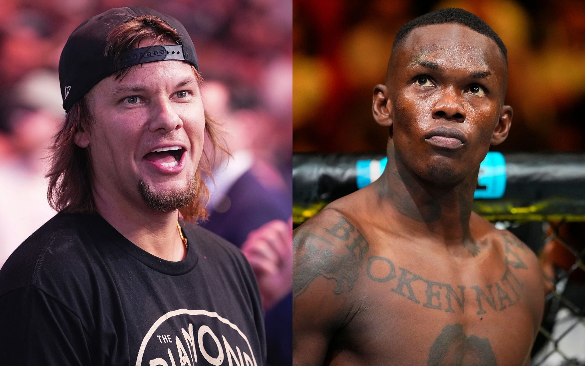 Theo Von discusses the scenario of fighting a compromised Israel Adesanya. [Images courtesy: Getty]