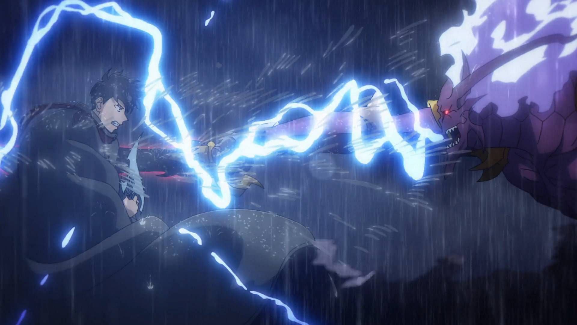 Jinwoo defeats Baran in Solo Leveling season 2 episode 8 (Image via A-1 Pictures)