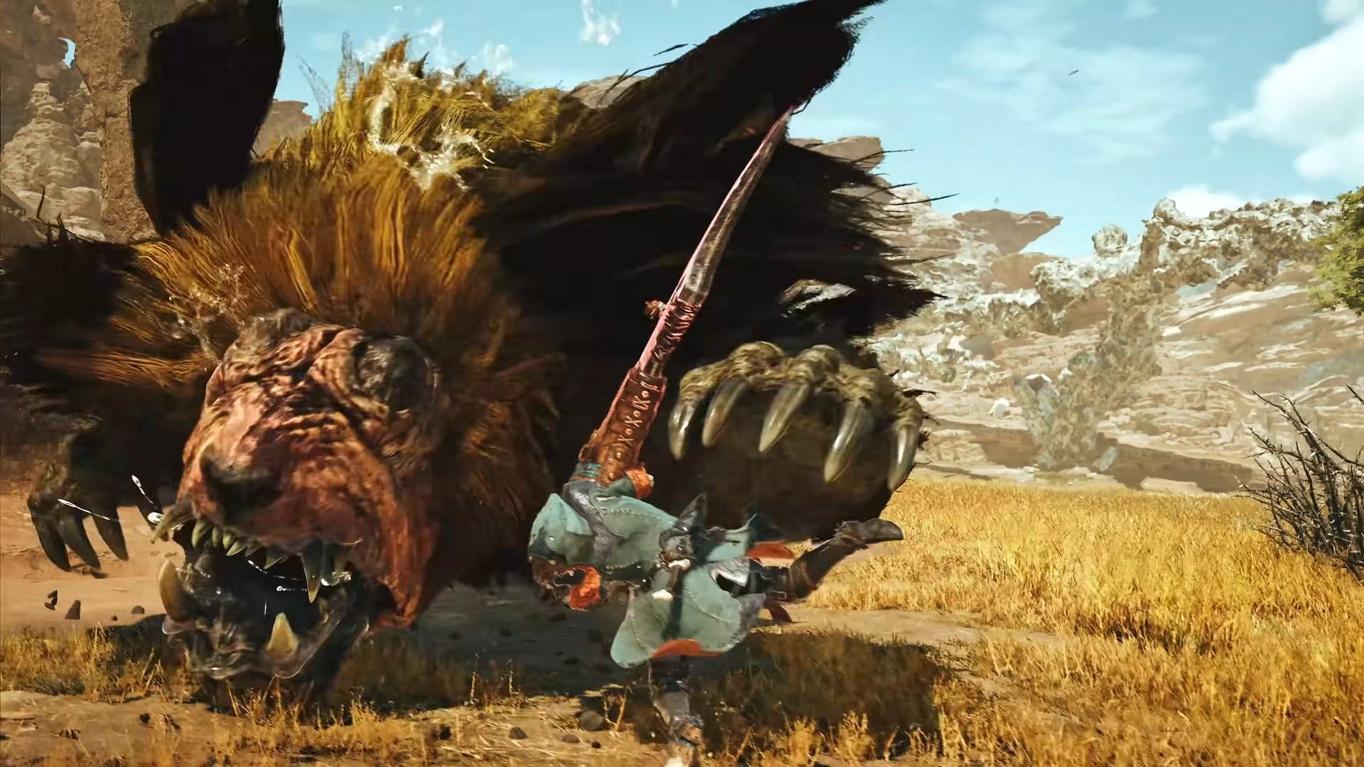 Only a few heavy melee weapons can perform Offset Attacks in MH Wilds (Image via Capcom)