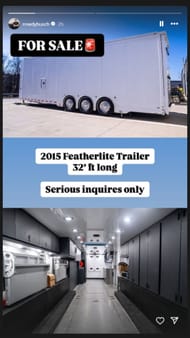 Kyle Busch's Instagram story - Source: @rowdybusch on IG