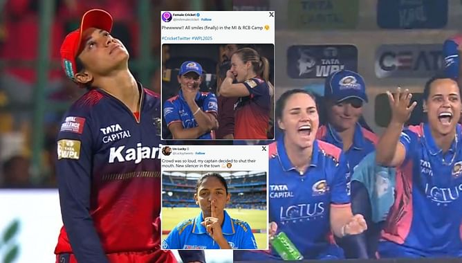 "New silencer in the town"- Top 10 funny memes as MI edge past RCB in a thrilling WPL 2025 match