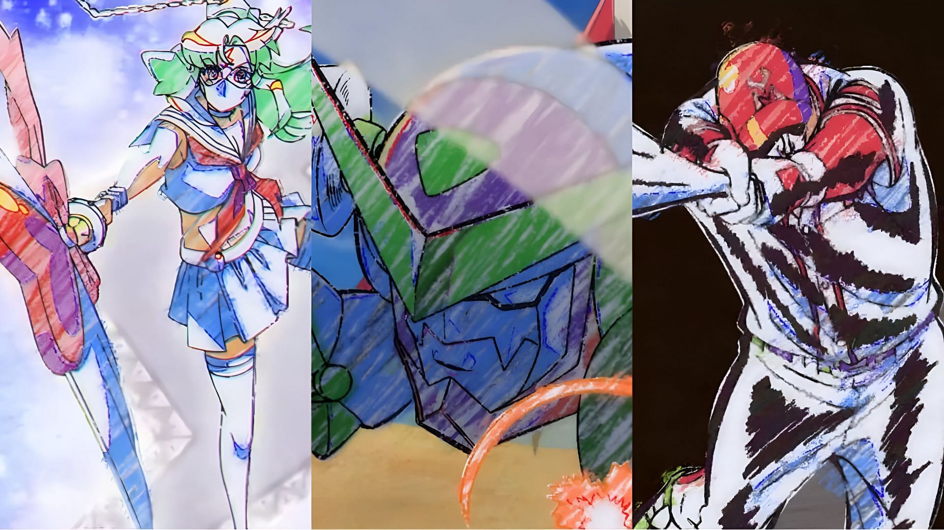 Anime references in Zenshu episode 5 (Image via MAPPA)