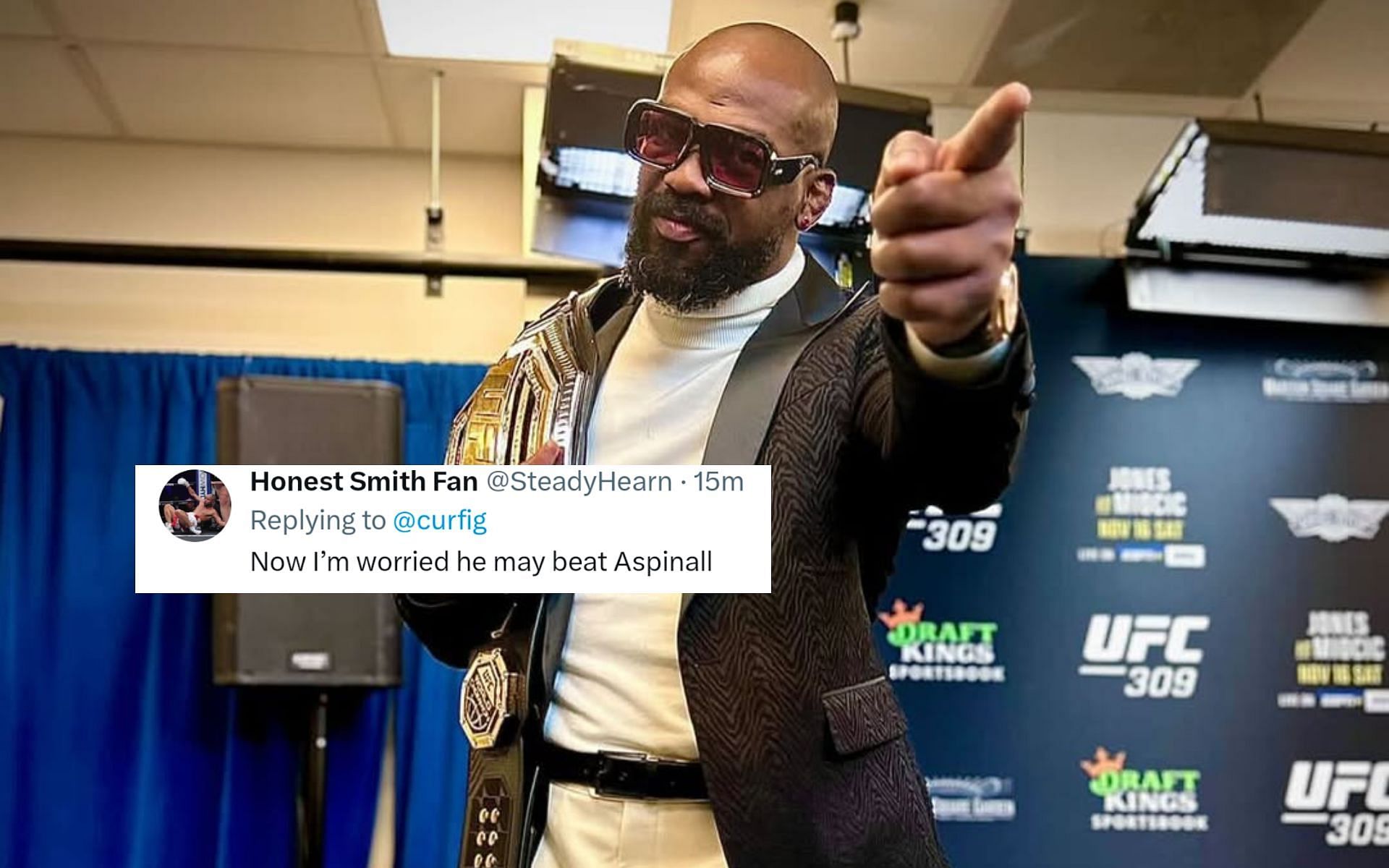 Fans reacts as Jon Jones goes on delirious rant during concerning live stream. [Image courtesy: @jonnybones on Instagram]
