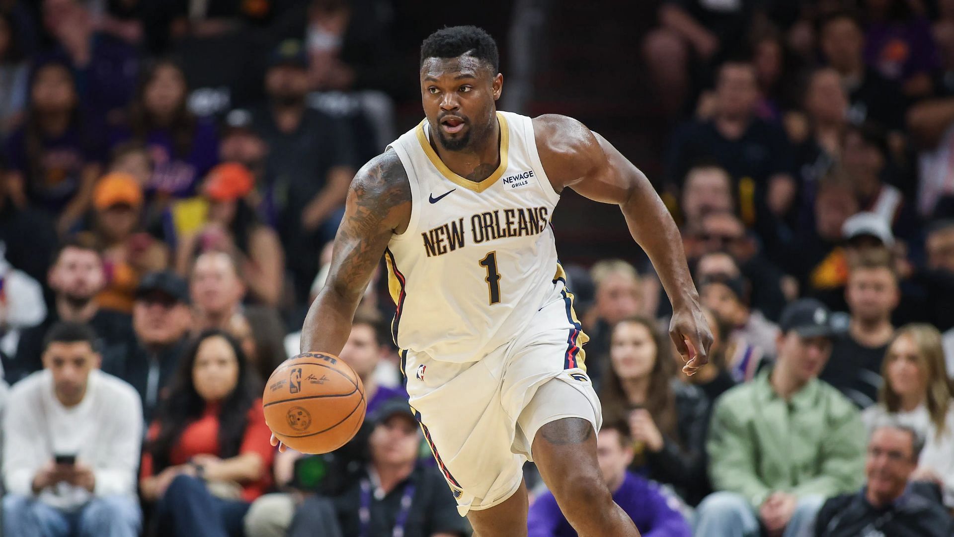 Zion Williamson gets his first triple-double against the Phoenix Suns. (Photo: IMAGN)