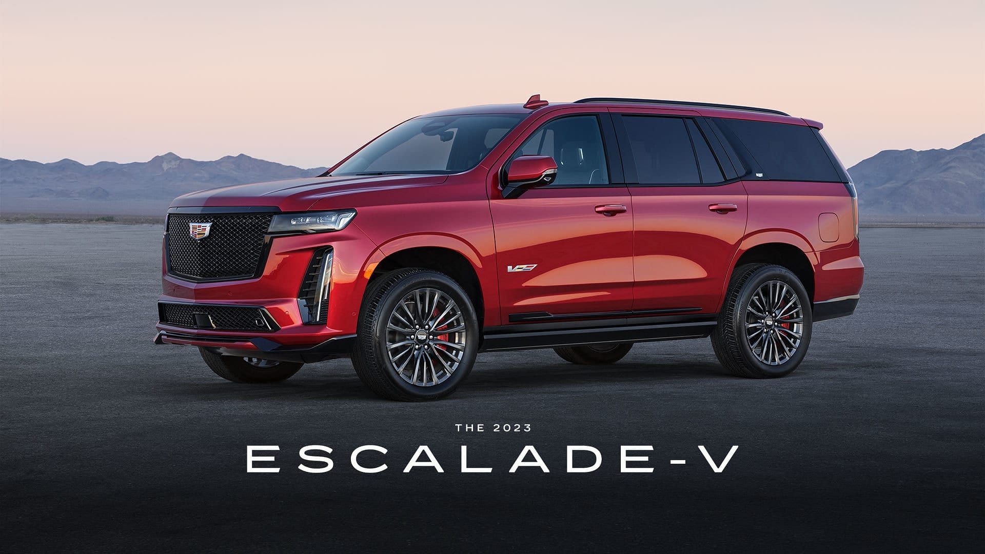 The 2023 Cadillac Escalade-V (Image via Cadillac Brochures)