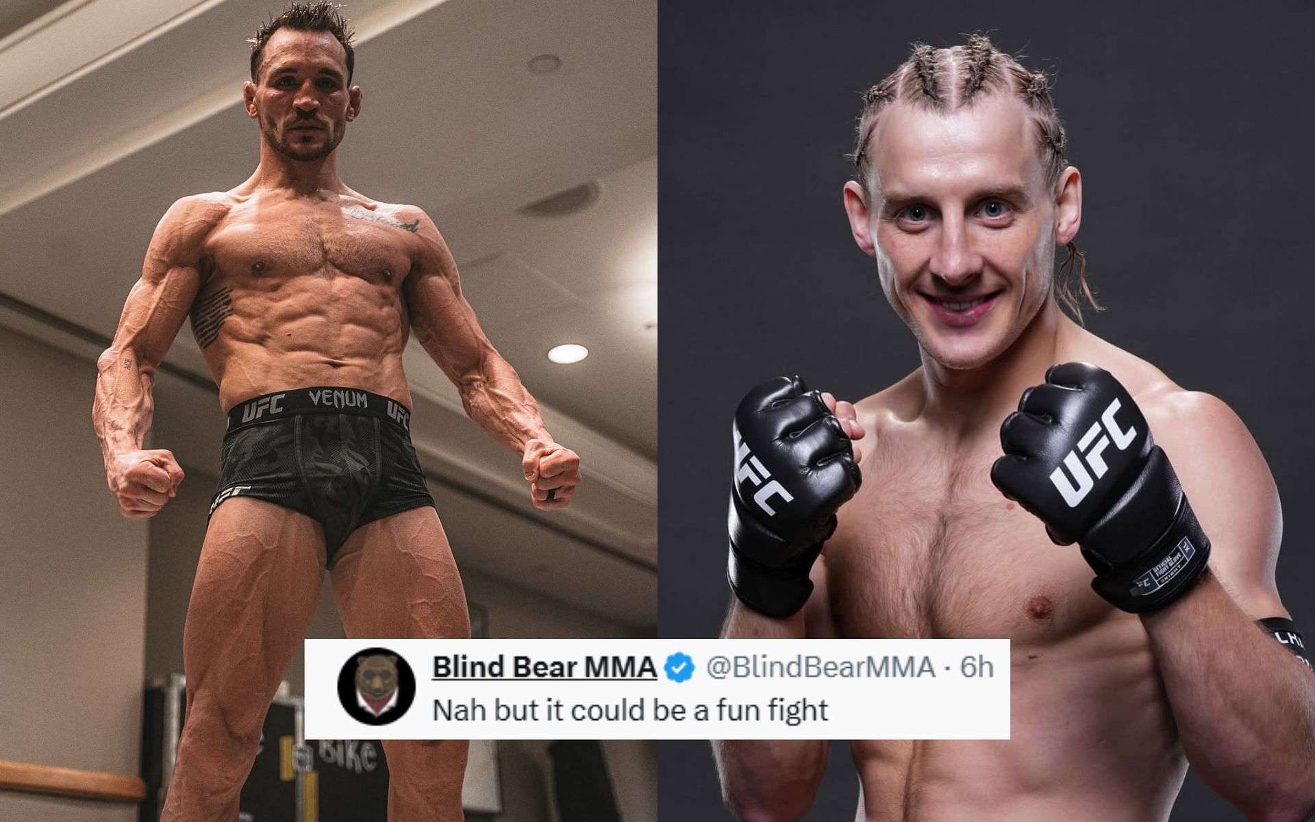 Fans react to a potential fight between Michael Chandler (left) and Paddy Pimblett (right). [Images courtesy: @mikechandlermma and @theufcbaddy on Instagram]