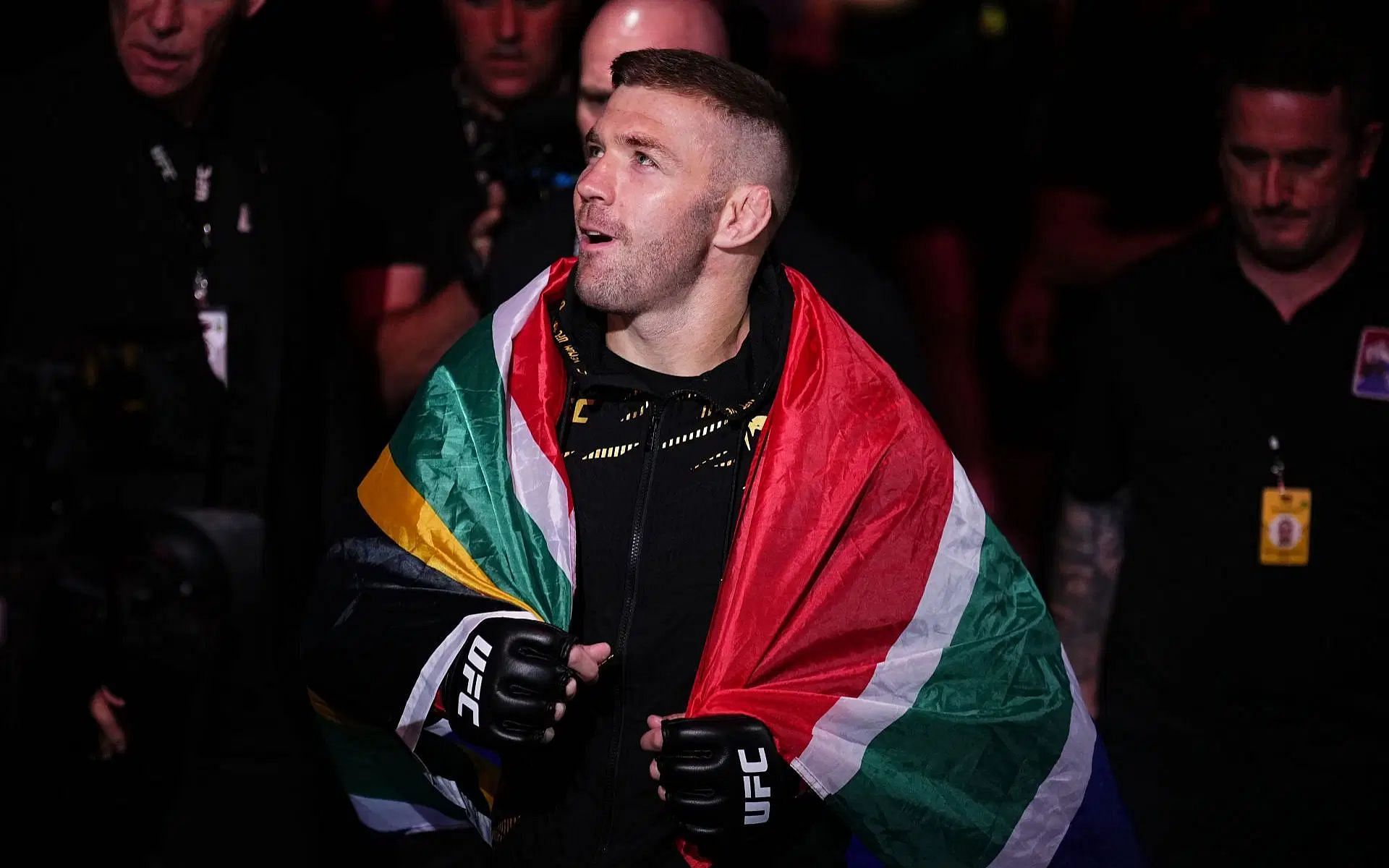 Dricus du Plessis got his hand raised at UFC 312 [Image courtesy: Getty]