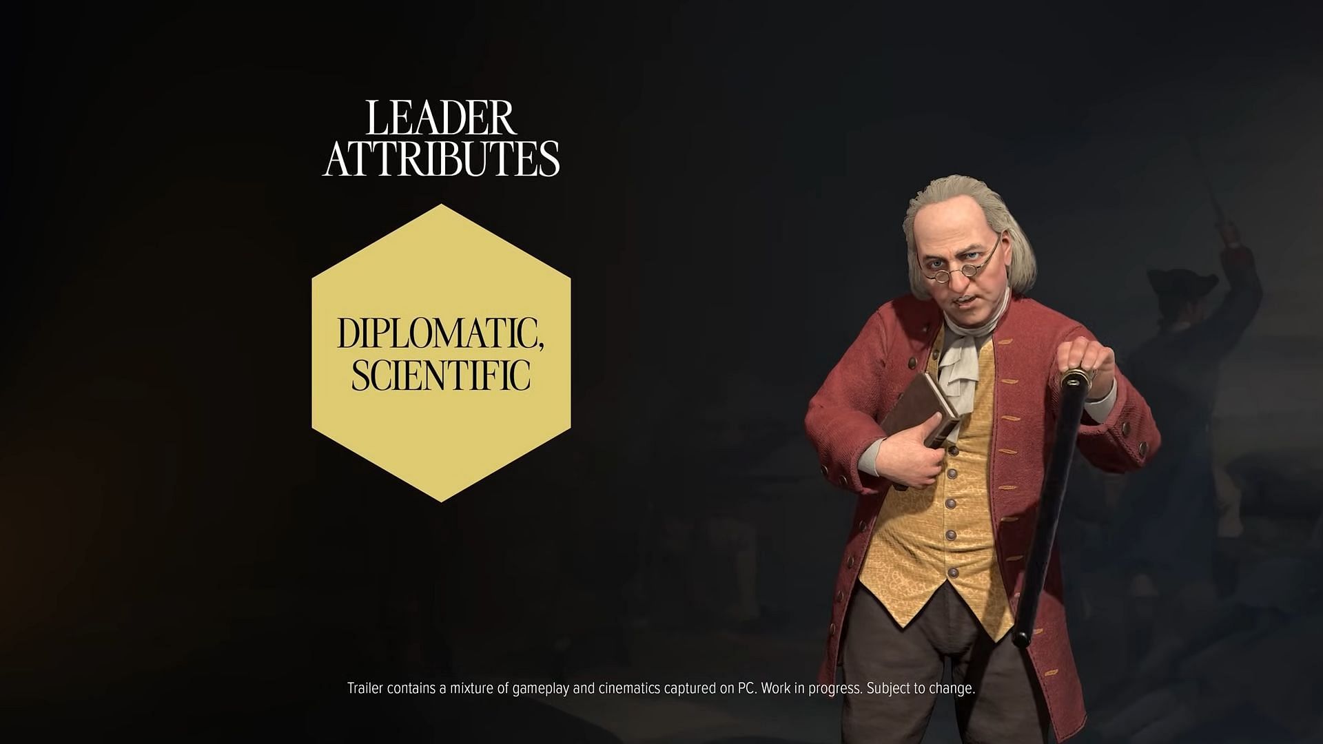 Benjamin Franklin in Civilization 7 (Image via 2K)