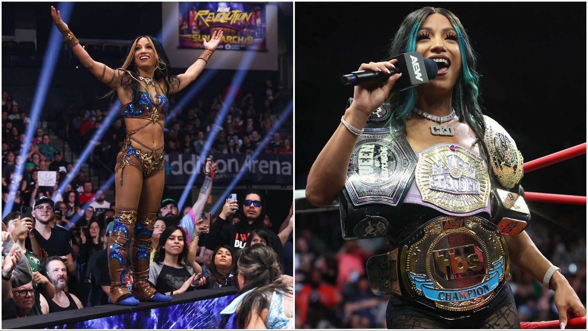 AEW TBS Champion Mercedes Mon&eacute; at Worlds End