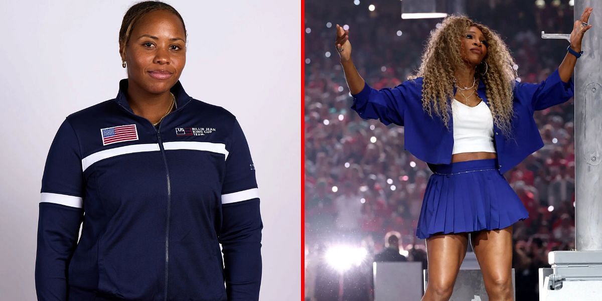 Taylor Townsend (L) and Serena Williams (Images via Getty)