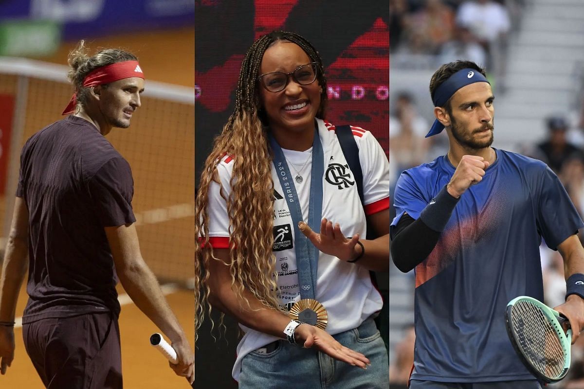 Rebeca Andrade, Alexander Zverev, and Lorenzo Musetti - Source: Getty