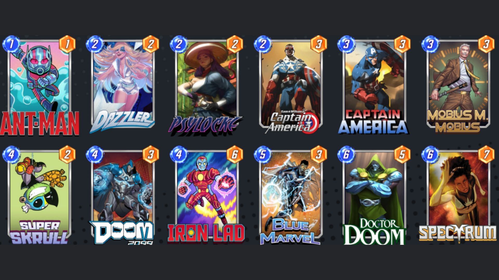 Sam Wilson Ongoing Doom deck (Image via Nuverse)