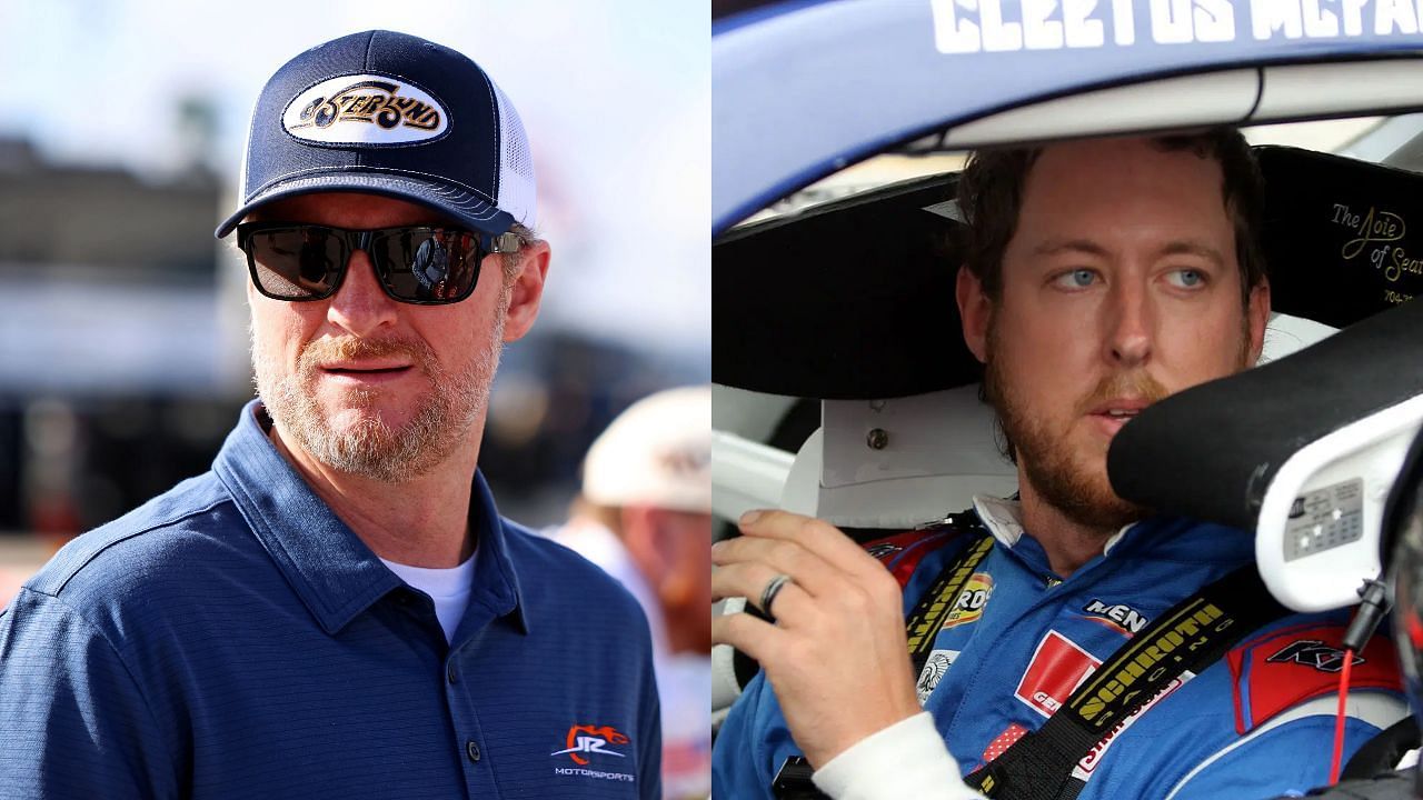 Dale Earnhard Jr. and Cleetus McFarland