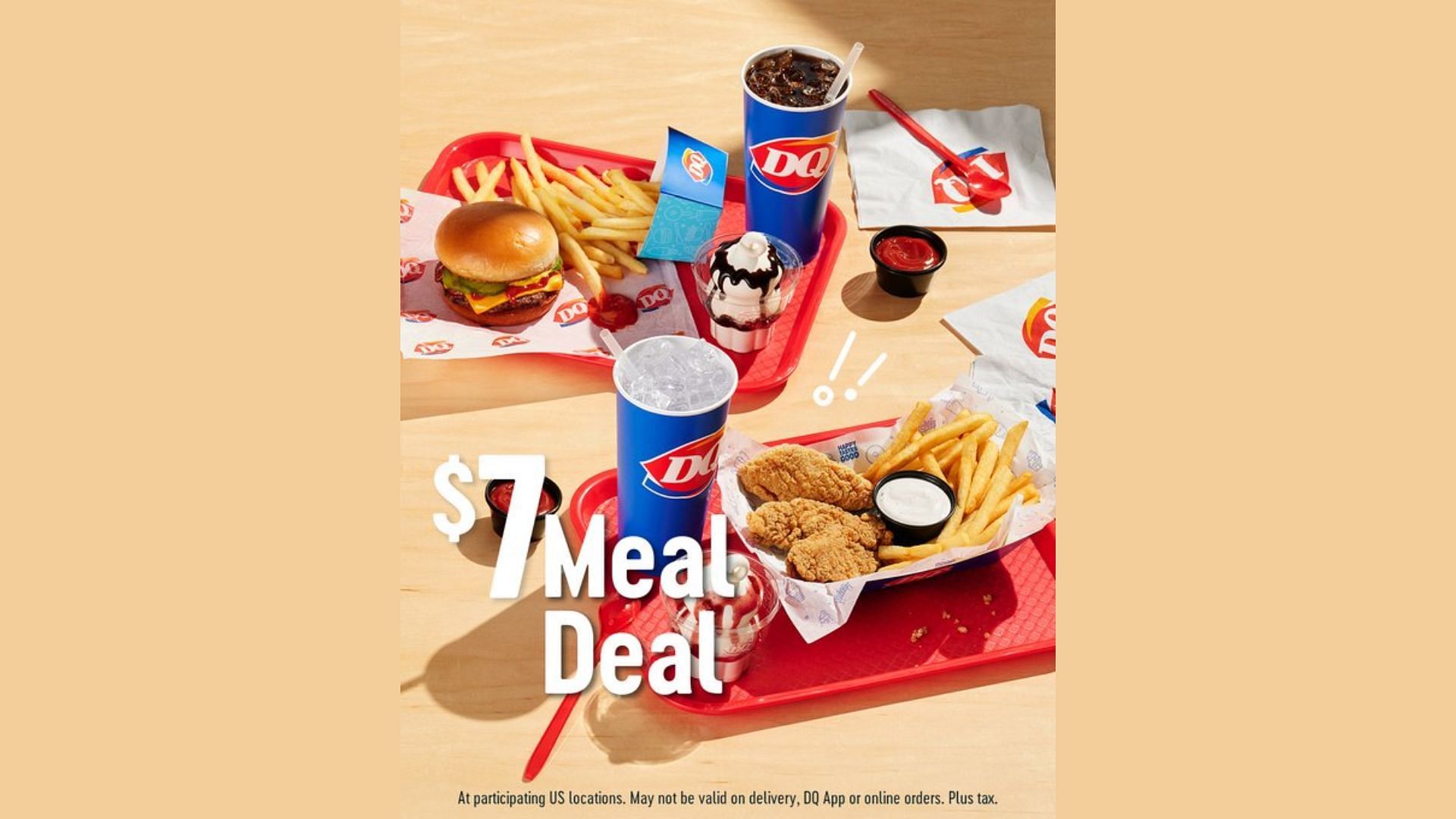 The Dairy Queen Meal Deal is priced at $7, plus taxes (Image via X/@DairyQueen)