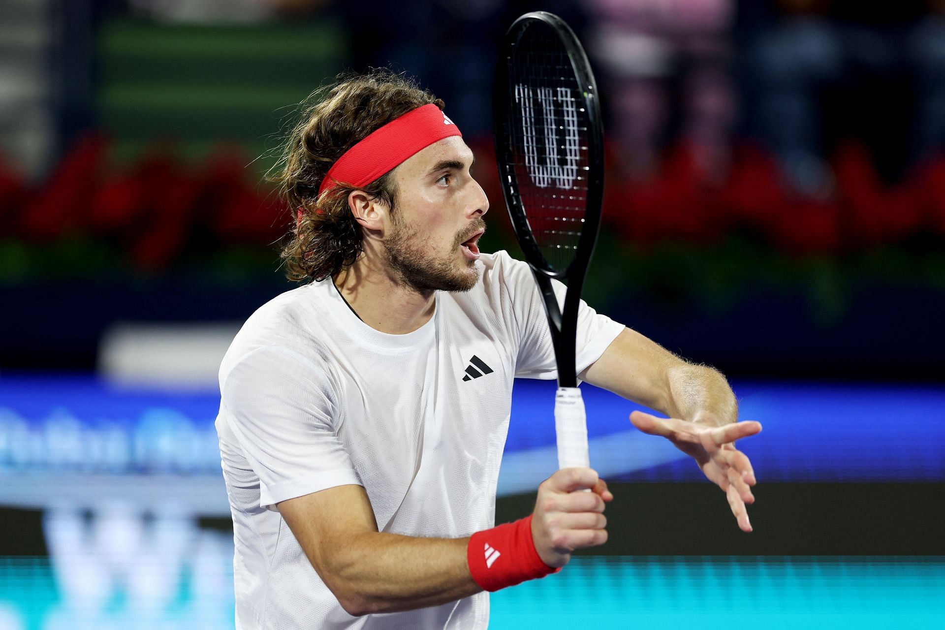 Tsitsipas at the 2025 Dubai Tennis Championships (Source: Getty)