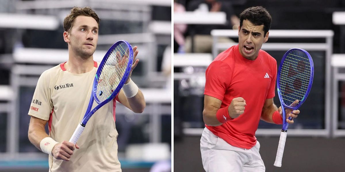 Casper Ruud vs Jaume Munar is one of the semifinal matches at the Dallas Open 2025. (Photos: Getty)