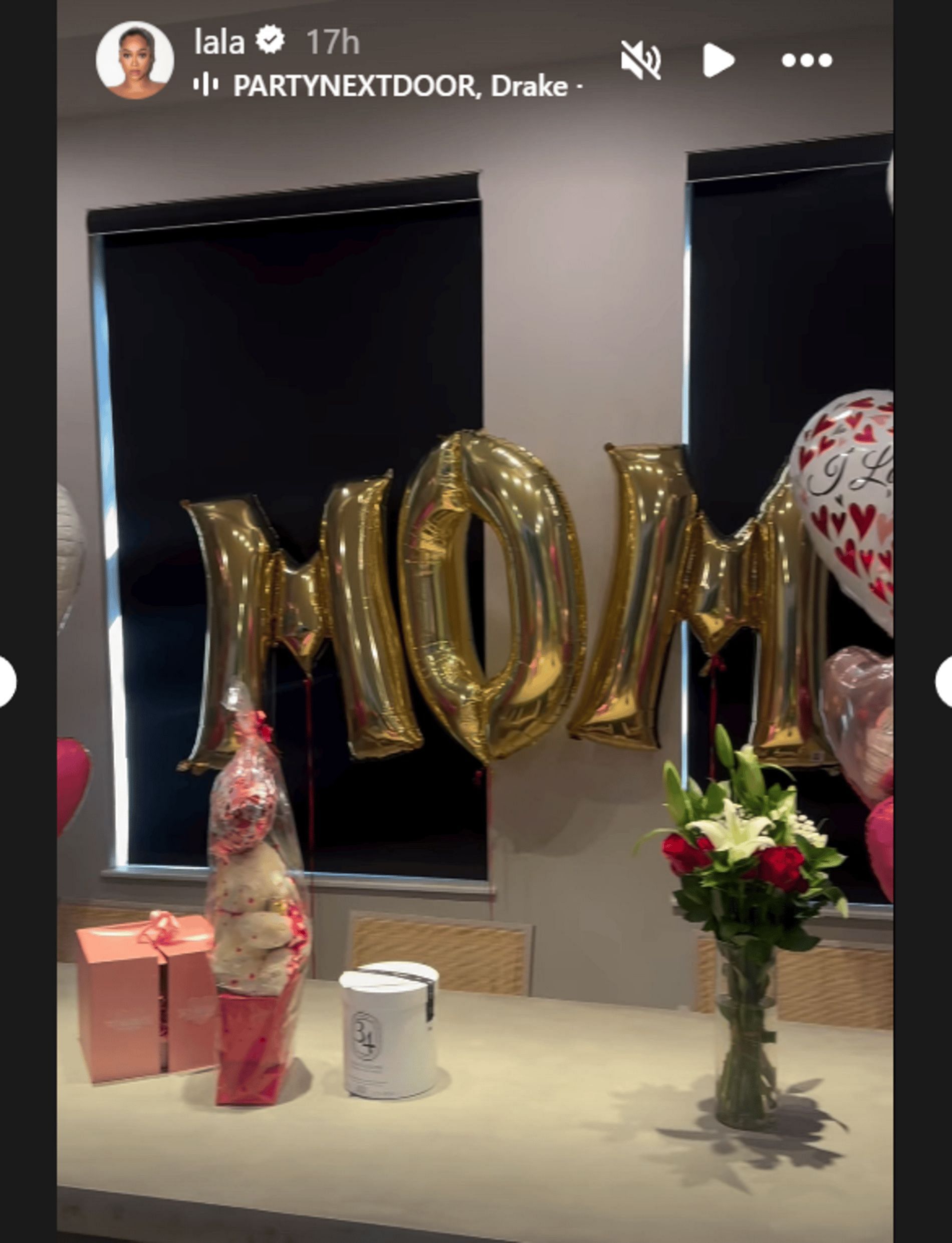 Kiyan Anthony&#039;s big Valentine&#039;s Day surprise for mom La La Anthony (Source: nstagram/ Lala)