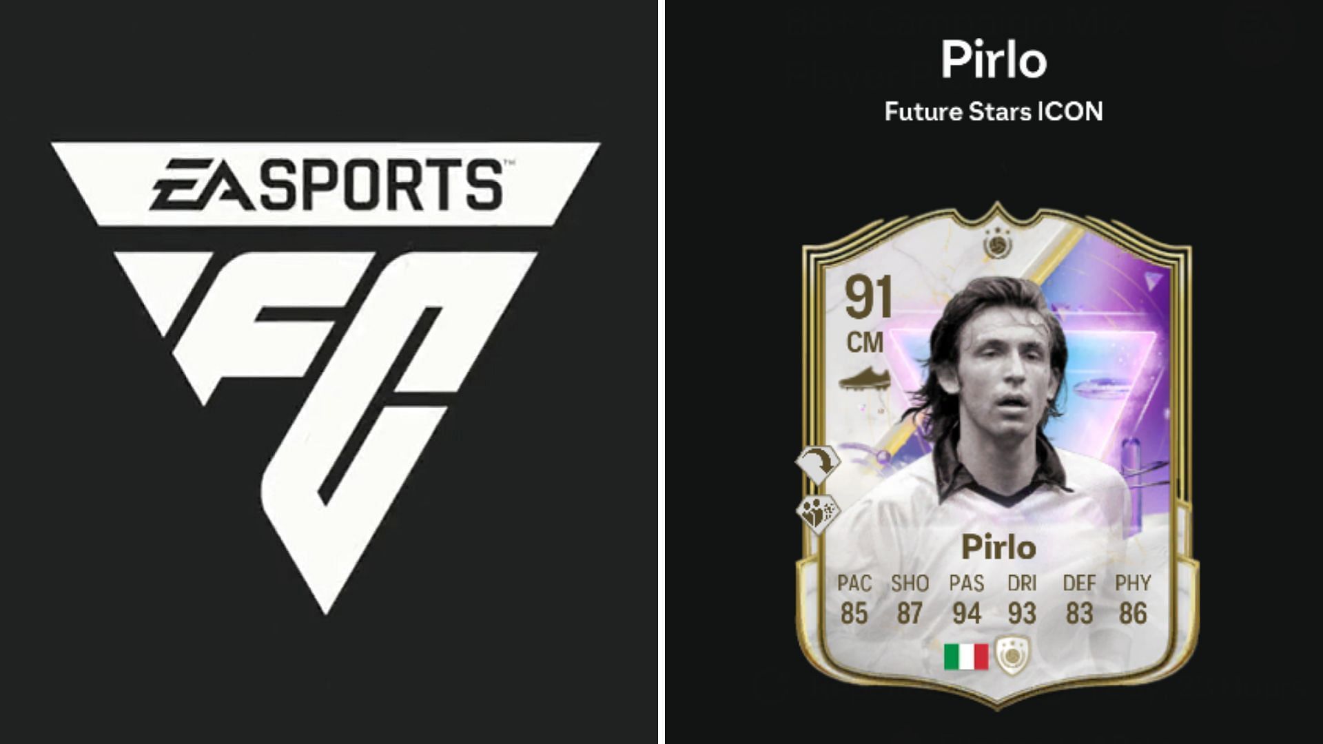 Andrea Pirlo Future Stars Icon SBC is now live (Image via Sportskeeda Gaming/EA Sports)