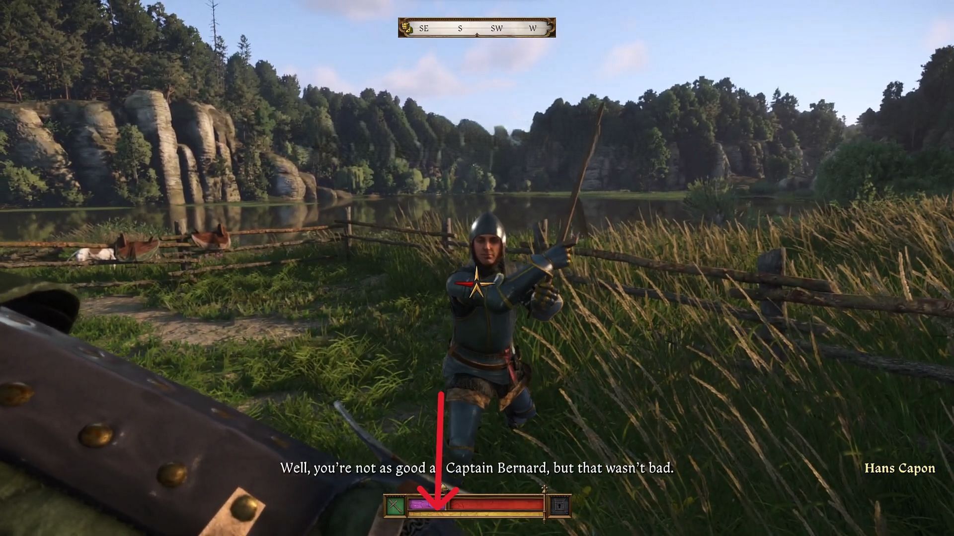 The stamina bar in Kingdom Come Deliverance 2 (Image via Deep Silver)