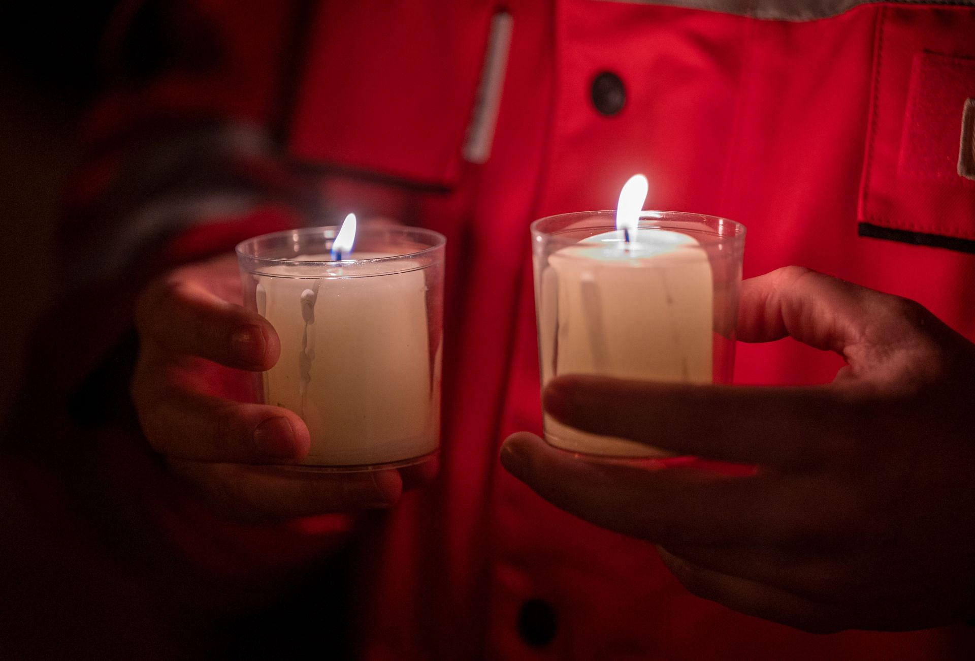 Memorial service for killed police officers - Source: Getty