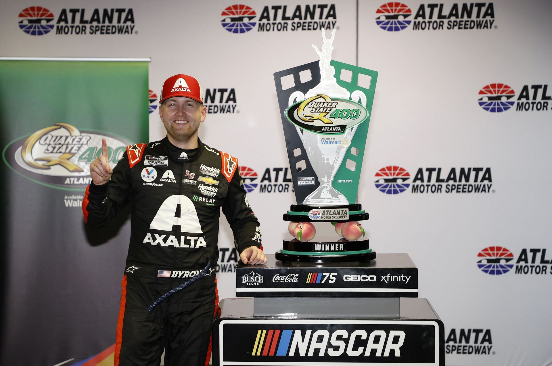 William Byron won the 2023 Quaker State 400 - Source: Getty