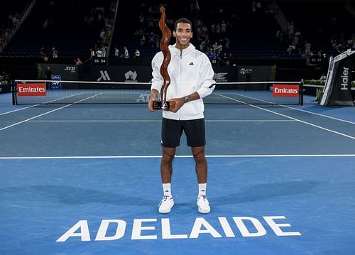 Felix Auger-Aliassime at the Adelaide International 2025. (Photo: Getty)