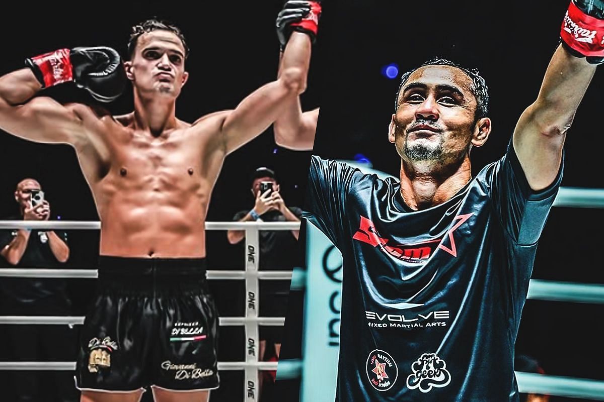 Jonathan Di Bella (left) and Sam-A (right). [Photos from ONE Championship]