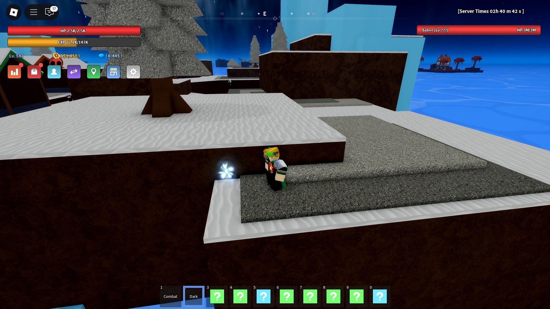 Look behind the wall to find this Haki (Image via Roblox)