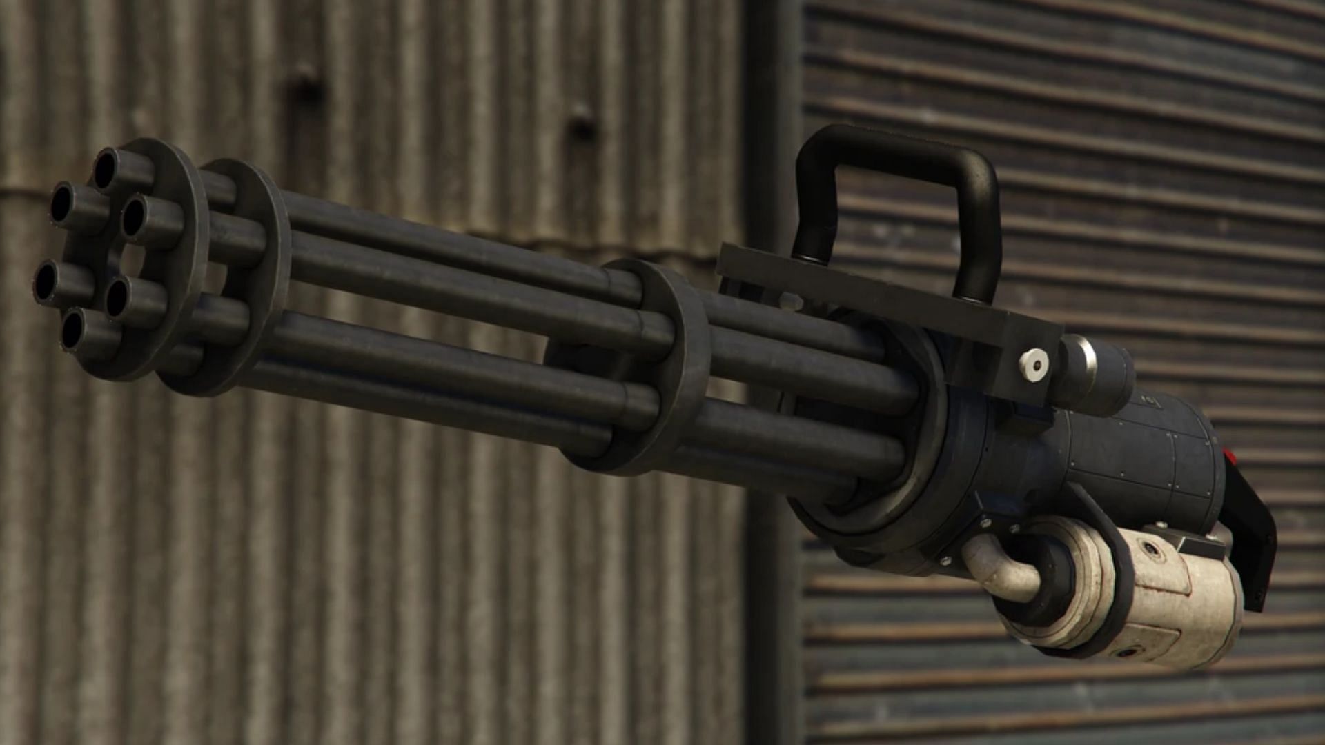 The Minigun can rail hellfire on enemies in GTA 5 Online (Image via Rockstar Games)