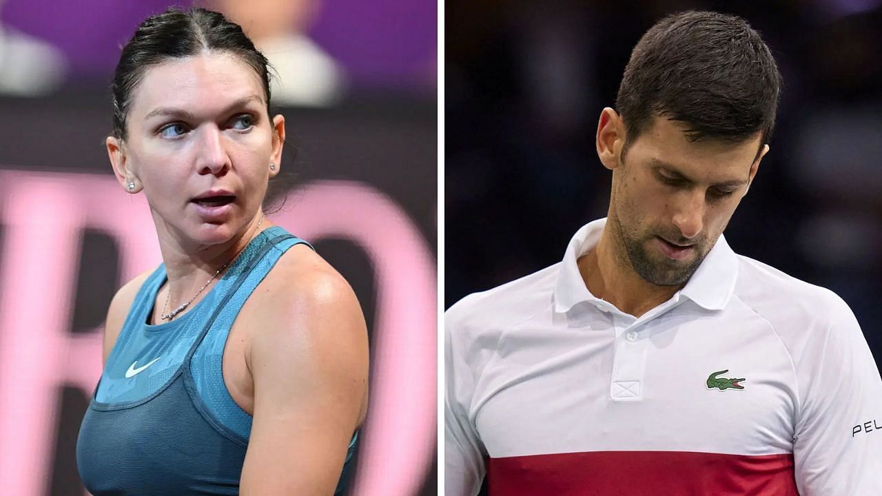 Halep (L), Djokovic (R); Source: Getty