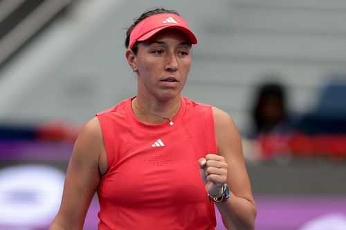 Jessica Pegula pictured at the 2025 Qatar Open | Image Source: Getty