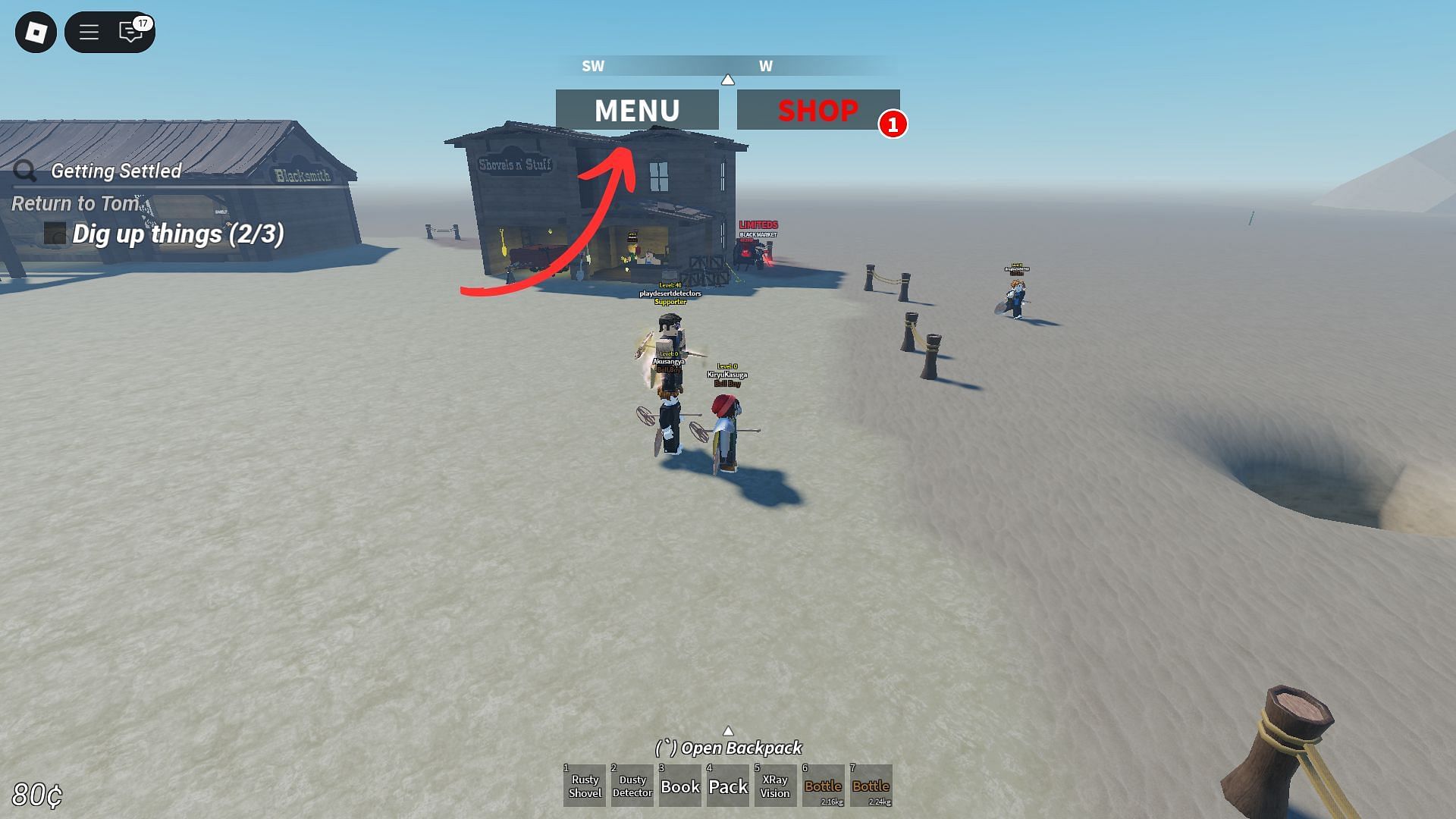 How to redeem codes for Desert Detectors (Image via Roblox and Sportskeeda)