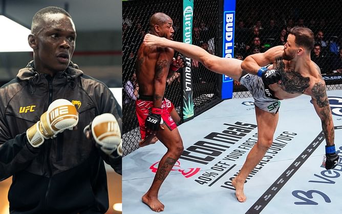 Mauricio Ruffy shares buzzing two-word reaction to Israel Adesanya being impressed by his spinning wheel kick KO of King Green