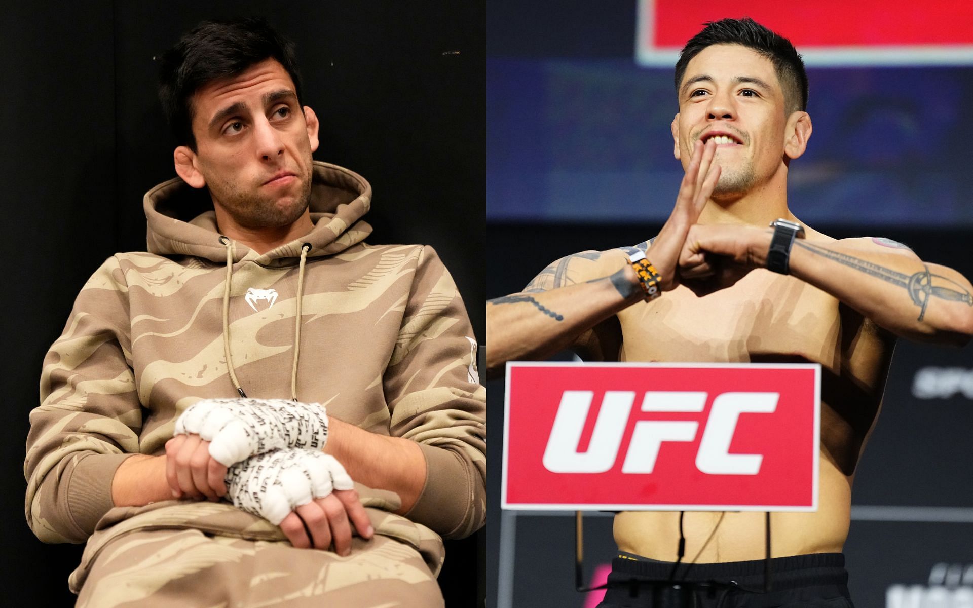 Steve Erceg (left) and Brandon Moreno (right) are expected to headline the UFC Mexico City card [Images courtesy: Getty Images]