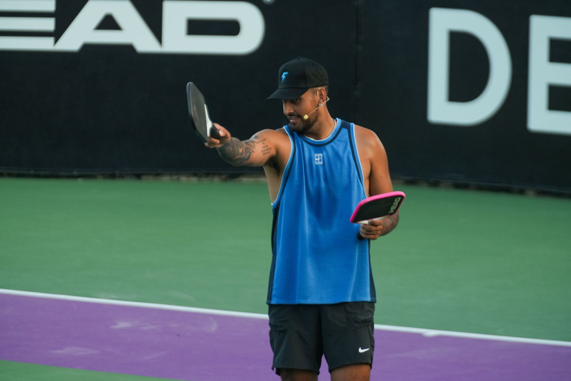 Nick Kyrgios at the Desert Smash Pickleball Challenge - Source: Getty