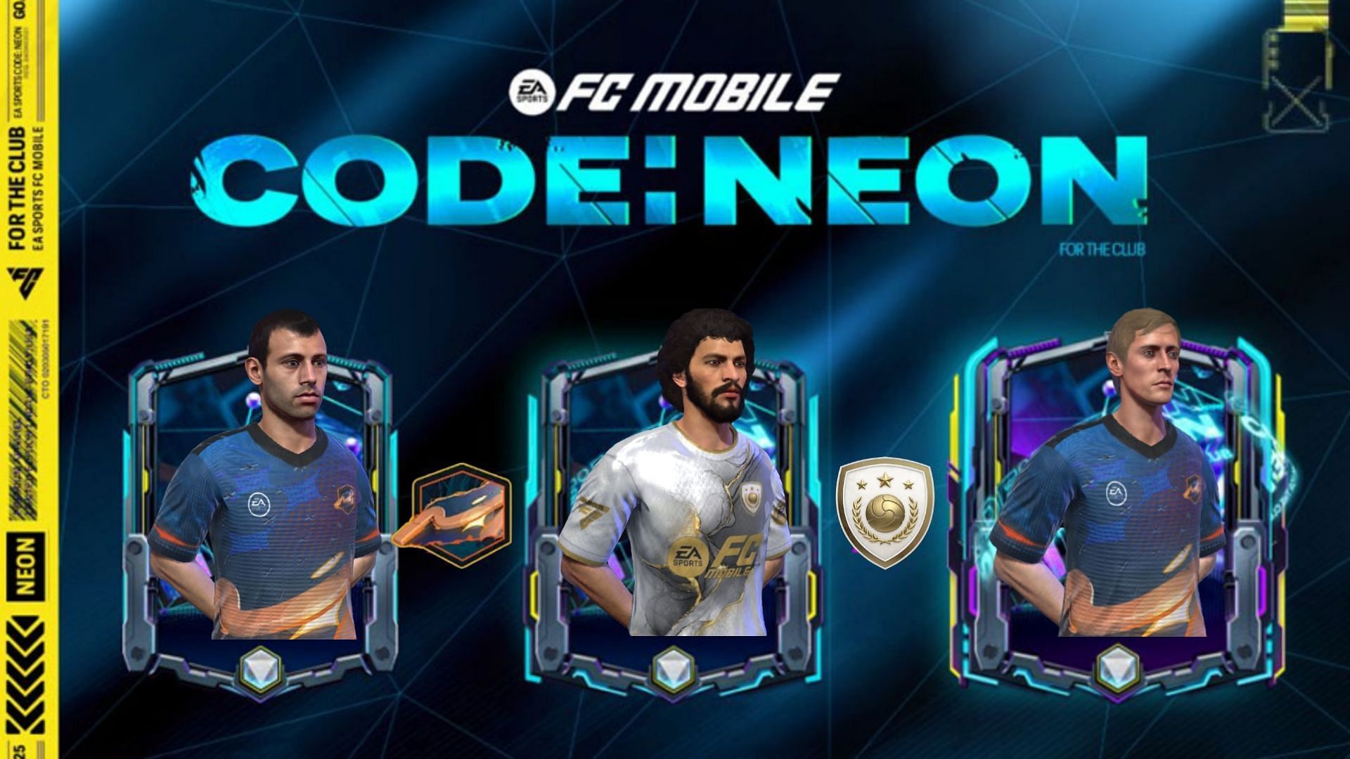 Ea FC Mobile leaks hint at Code Neon Rewards 2 chapter cards (Images via EA Sports)