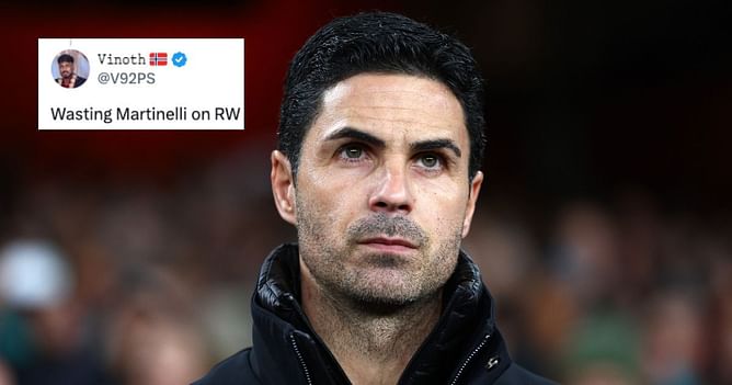 "I've seen it before", "Won't be surprised if we lost" - Arsenal fans unimpressed as Mikel Arteta leaves out star player