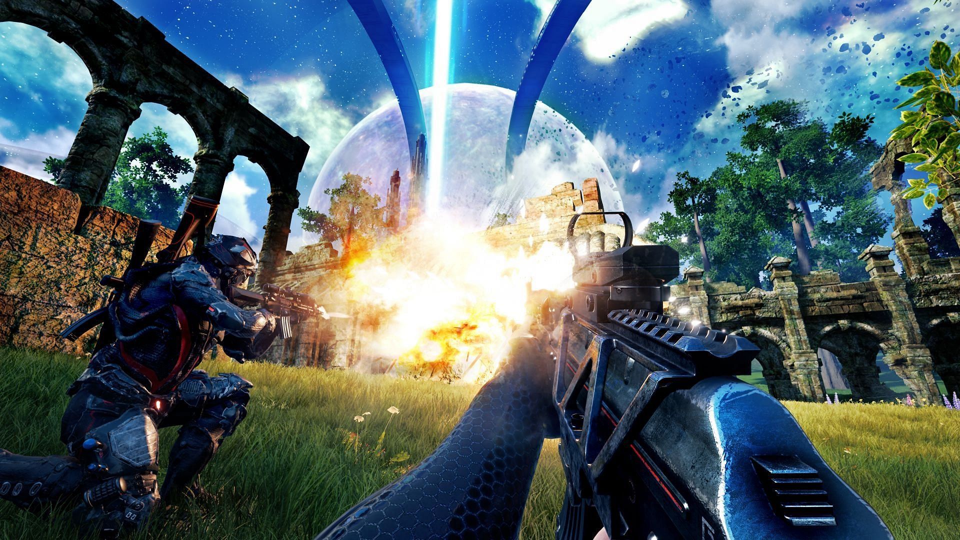 Stellarum is a new FPS battle royale game in developement (Image via X || @PlayerIGN)