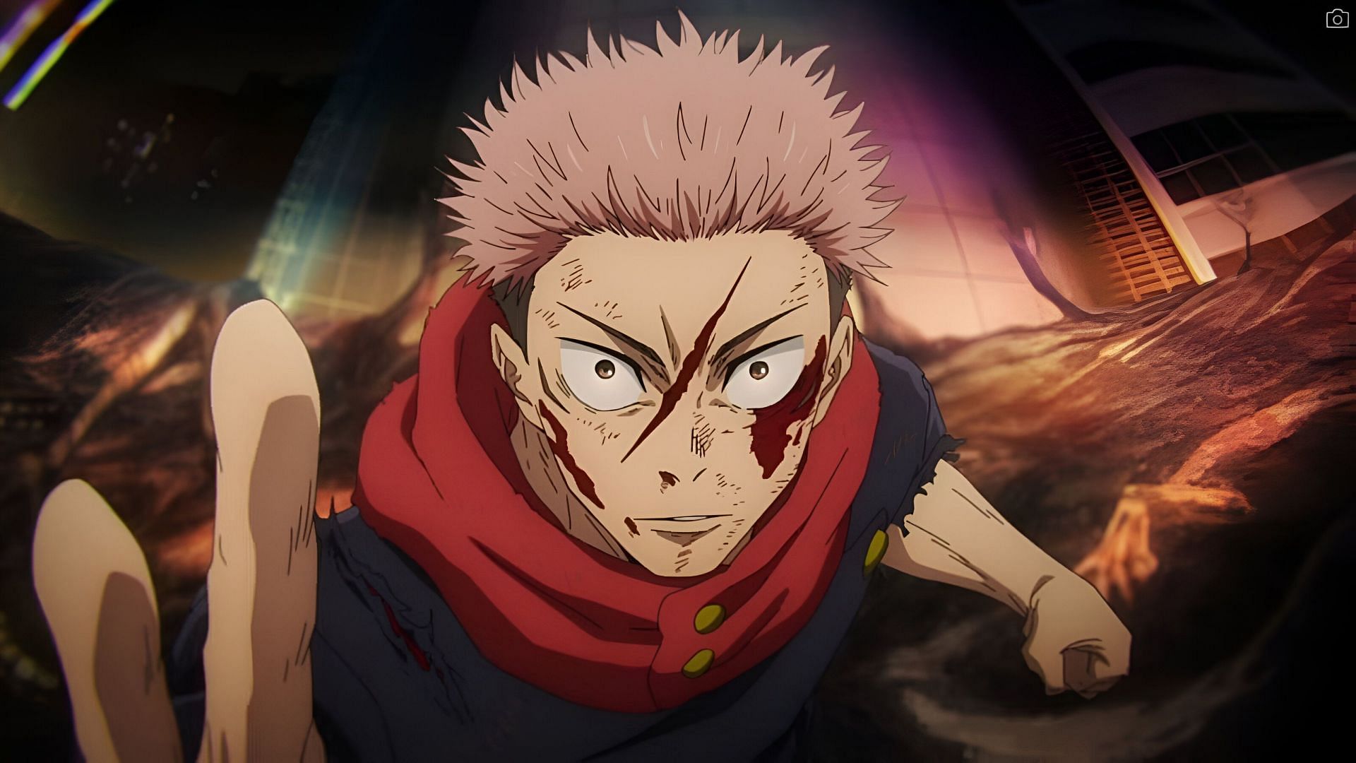 Itadori Yuji as seen in the anime (Image via MAPPA)