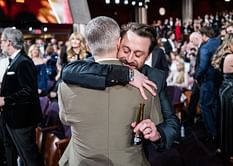 "It's Roman and Kendall" - Fans react to Succession co-stars Jeremy Strong and Kieran Culkin greeting each other at the Oscars