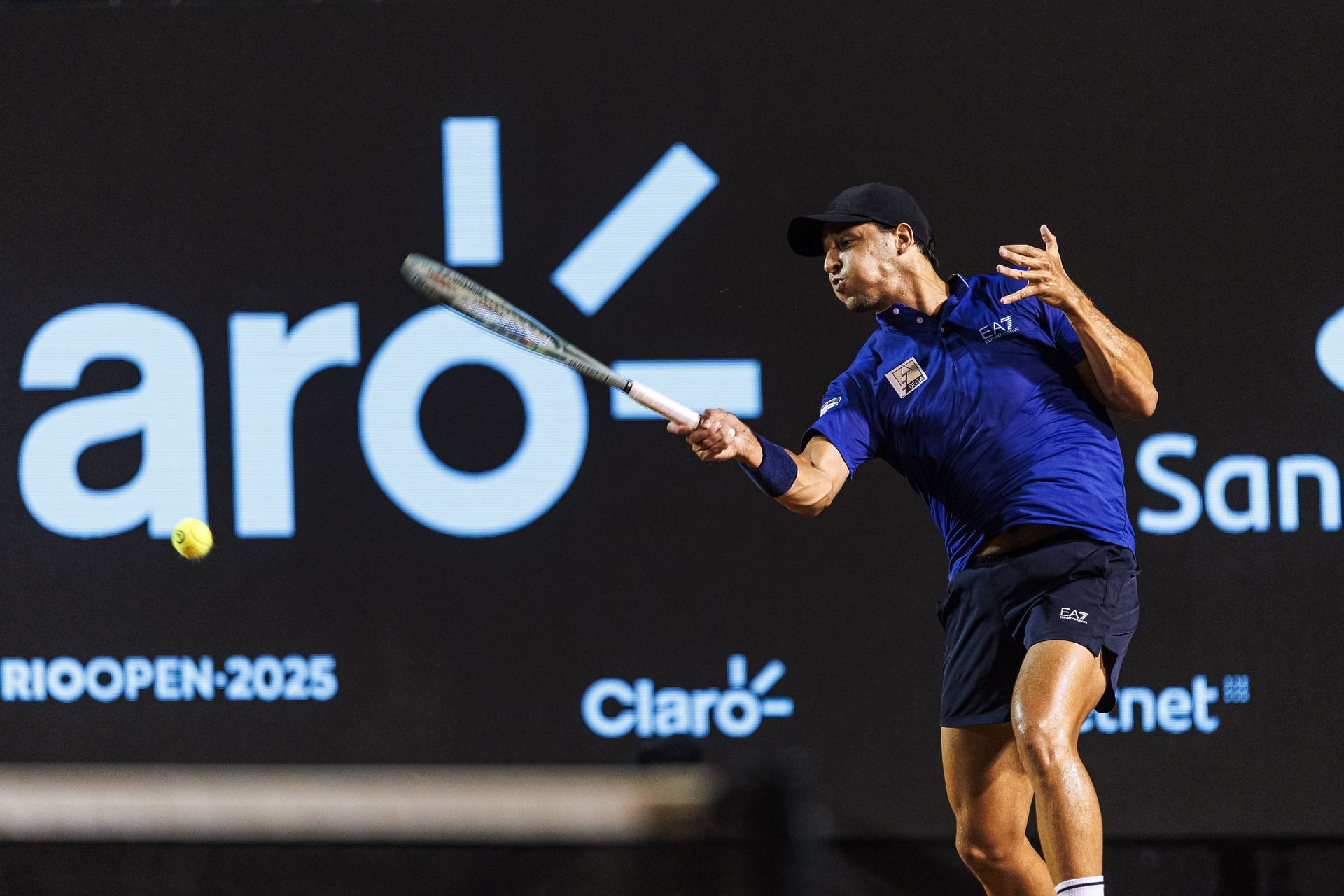 Darderi in action at the ATP 500 Rio Open 2025 - Getty