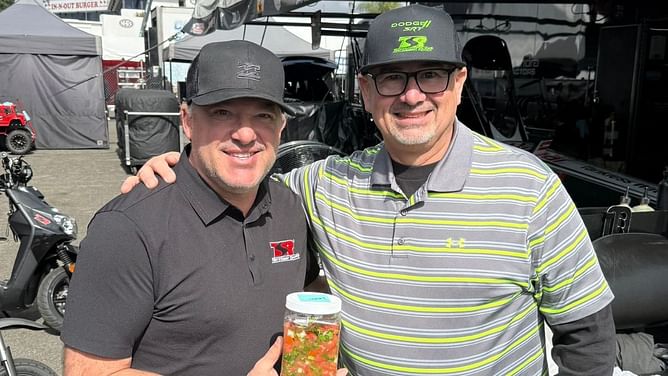 Tim’s homemade salsa brings the heat and hospitality to $90M NASCAR legend Tony Stewart’s NHRA team