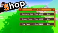 Skill Shop in Saiyan Surge (Image via Roblox)