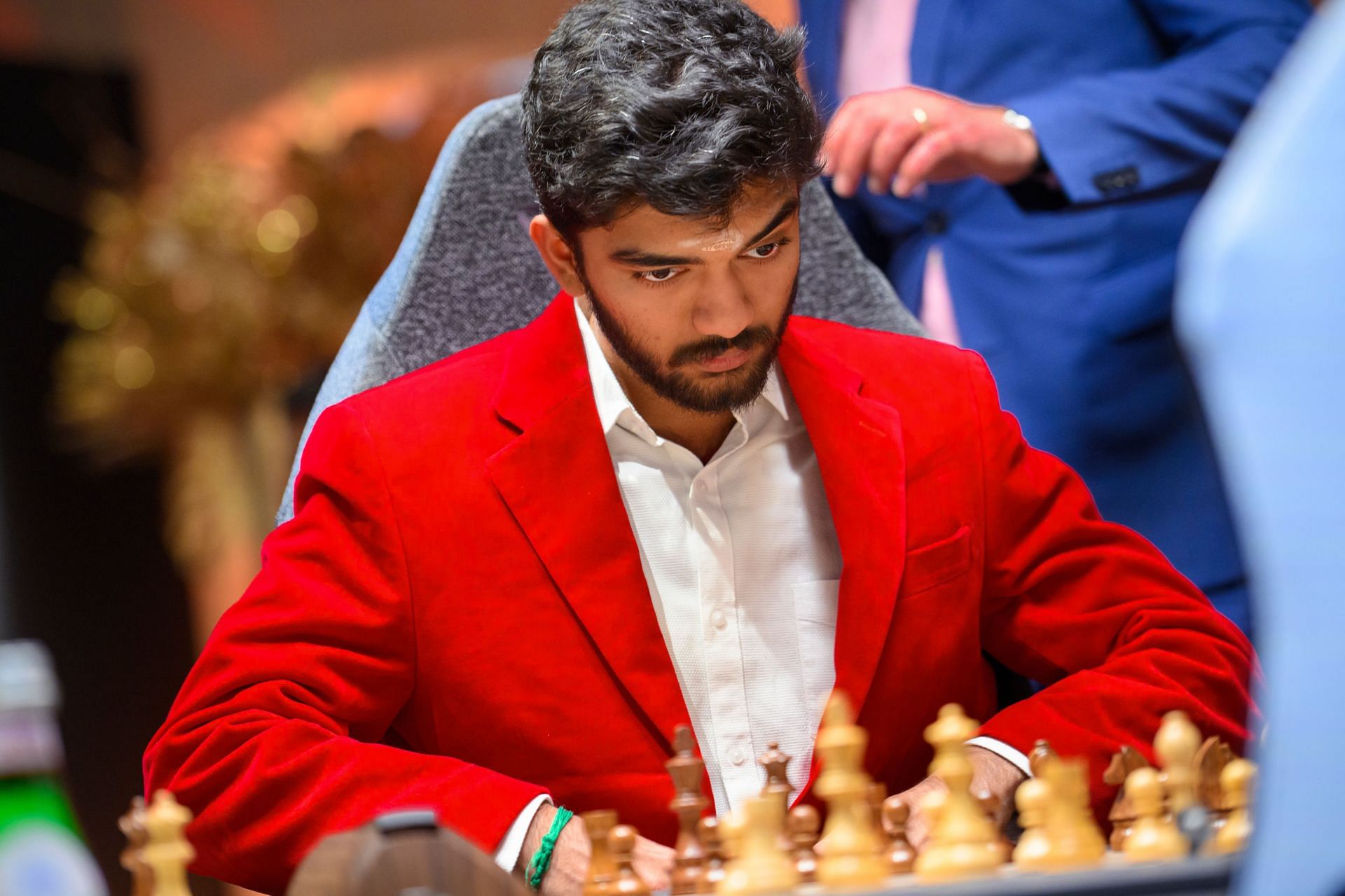 Dommaraju Gukesh in action at Freestyle Chess Grand Slam 2024 - Source: Getty