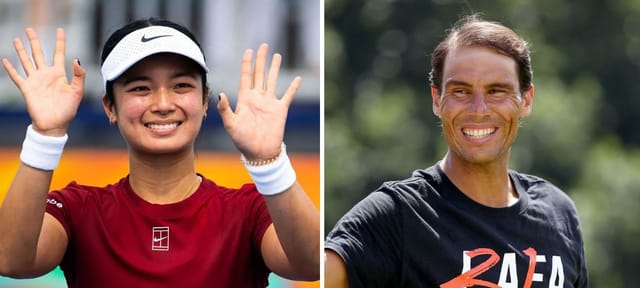Rafael Nadal's academy shares adorable snap of Spaniard with Alexandra Eala celebrating WTA sensation's career-high rise after dream Miami run
