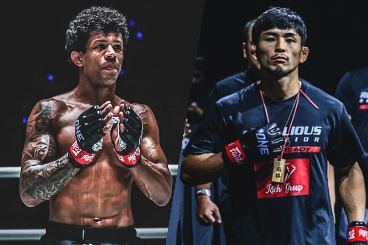 Adriano Moraes (left) and Yuya Wakamatsu (right). [Photos from ONE Championship]