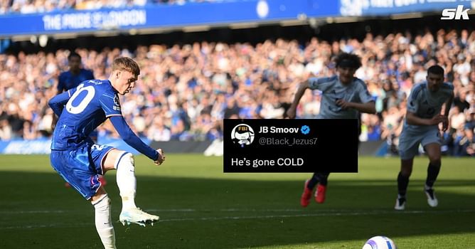 "He's gone COLD", "Can’t even score pen these days" - Fans react as Cole Palmer misses penalty in Chelsea v Leicester clash