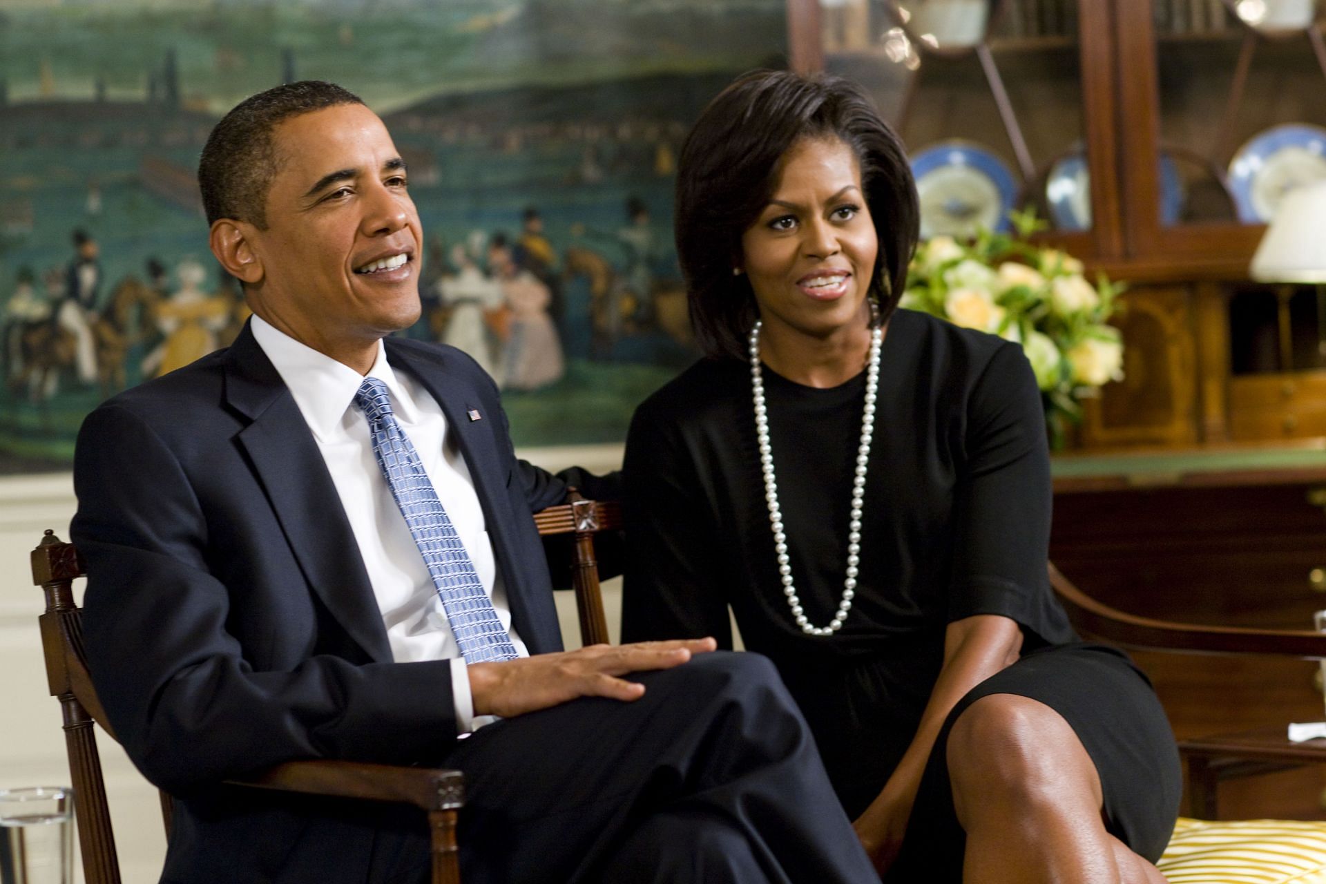 USA - Politics - President Obama and First Lady interviewed by Time Magazine - Source: Getty